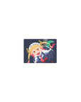 Classic anime girl mouse pad 14x10 inches with maid outfit, horns and tail, crisp frills, smooth tracking.