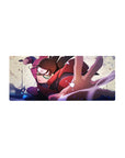 28x12 inches anime mouse pad with Sarada Uchiha action art, Sharingan gaze and Konoha headband.