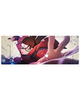 32x12 inches anime mouse pad with Sarada Uchiha action art, Sharingan stare and Konoha headband.