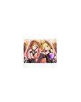 Classic anime girl mouse pad 14x10 inches with lace-and-ribbon idols, concert stage vibe, smooth tracking.