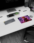 Edward Elric turns over his shoulder in a glowing alchemy scene on a classic anime mouse pad, 14x10 inches.