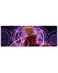Fullmetal Alchemist anime mouse pad, 32x12 inches, red coat design with glowing alchemy circle.