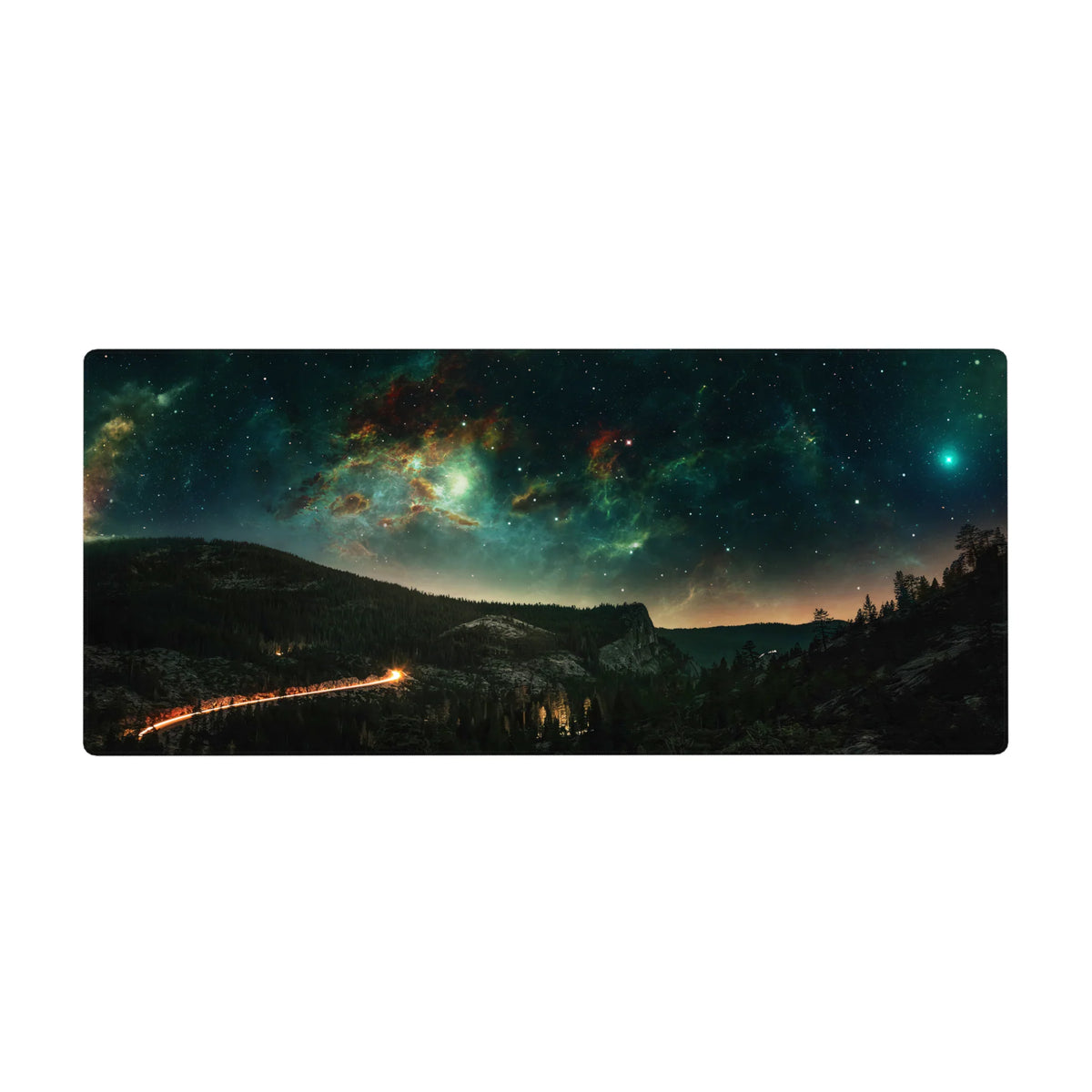 Midnight Nebula Valley - Space Mouse Pad and Desk Pad – AniChan