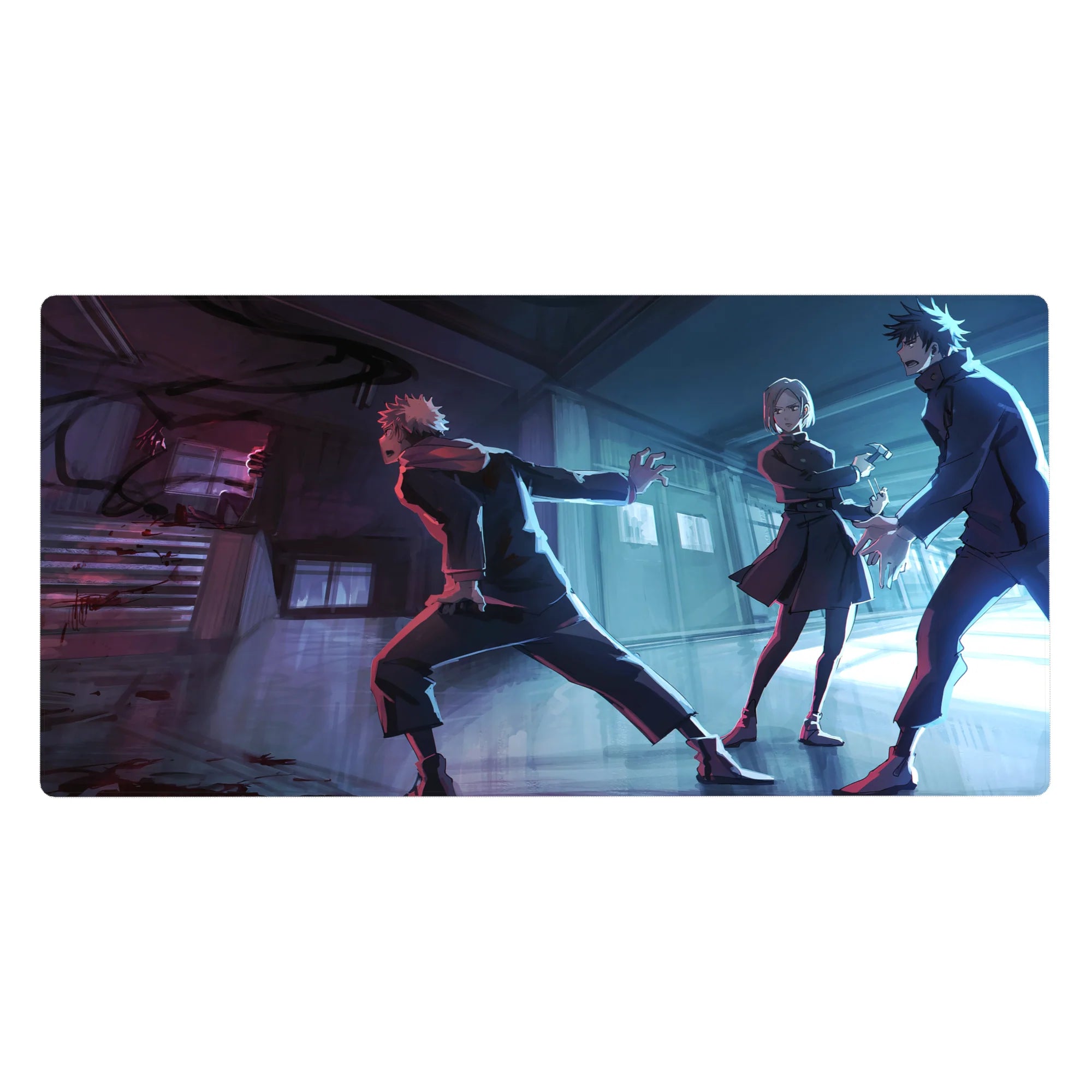 Jujutsu Kaisen Deskmat | Mousepad | Deskpad - Cursed Shadows Encounter - AniChan