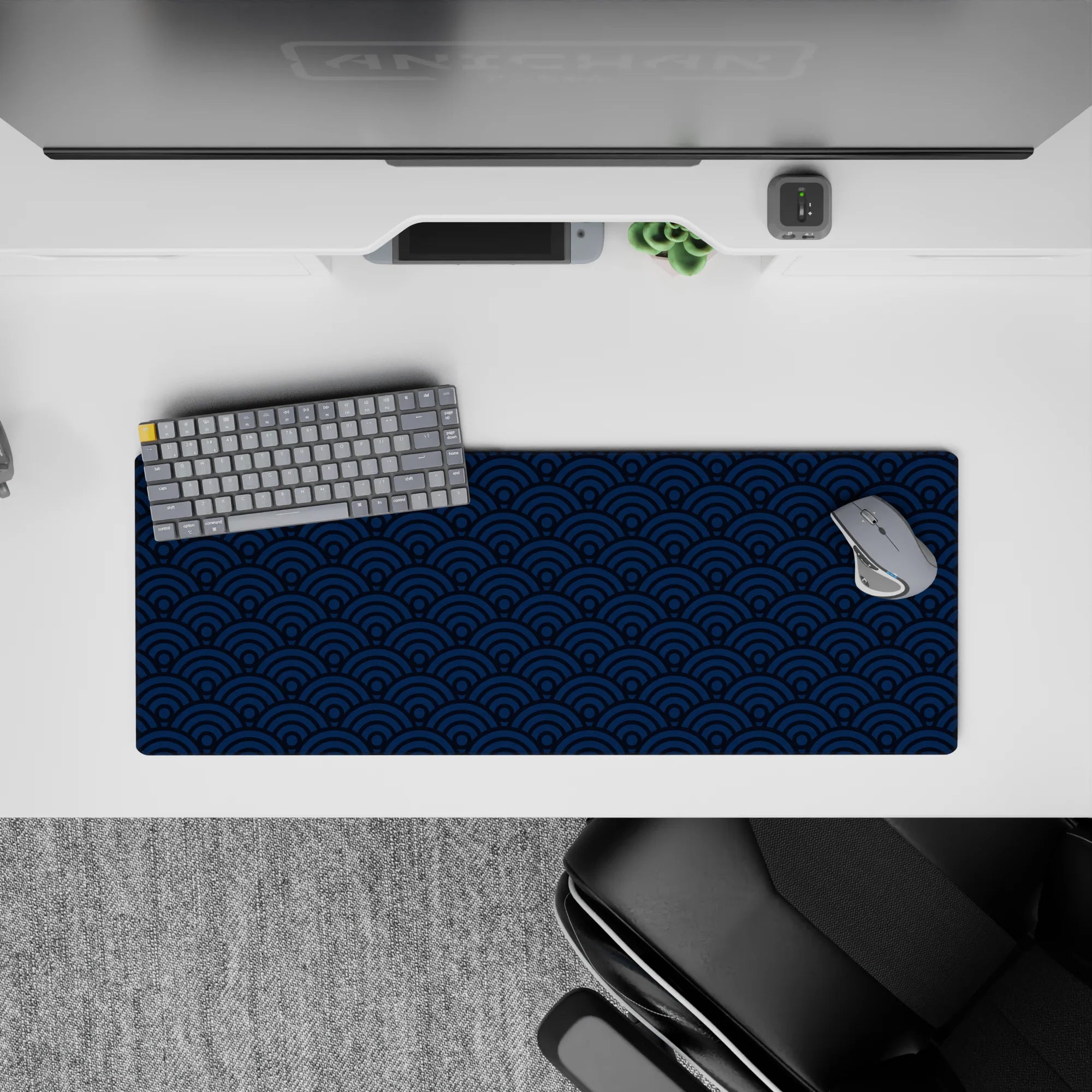 Abstract Pattern Deskmat | Mousepad | Deskpad - Oceanic Flow