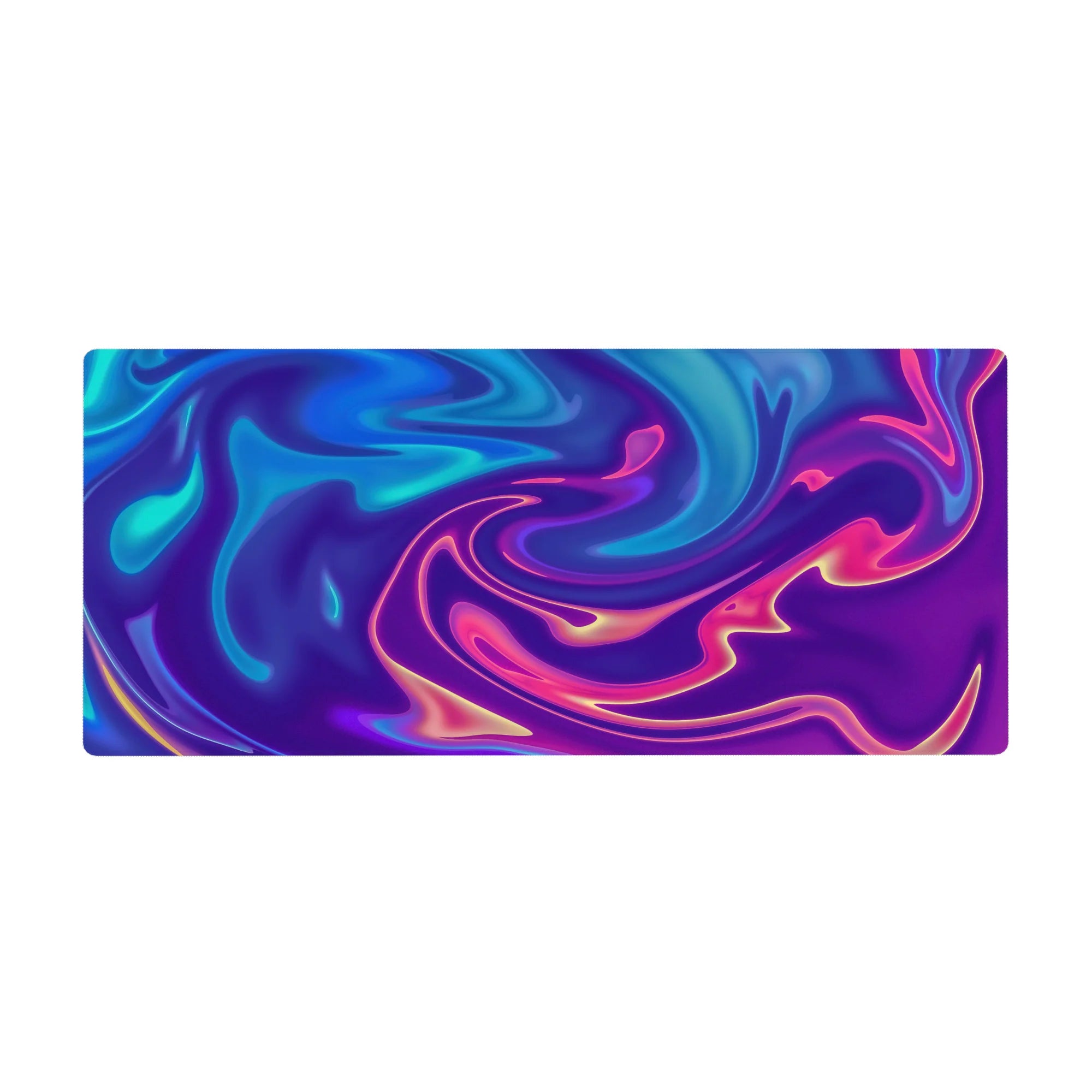 Liquid Abstract Deskmat | Mousepad | Deskpad - Neon Flow Dream - AniChan