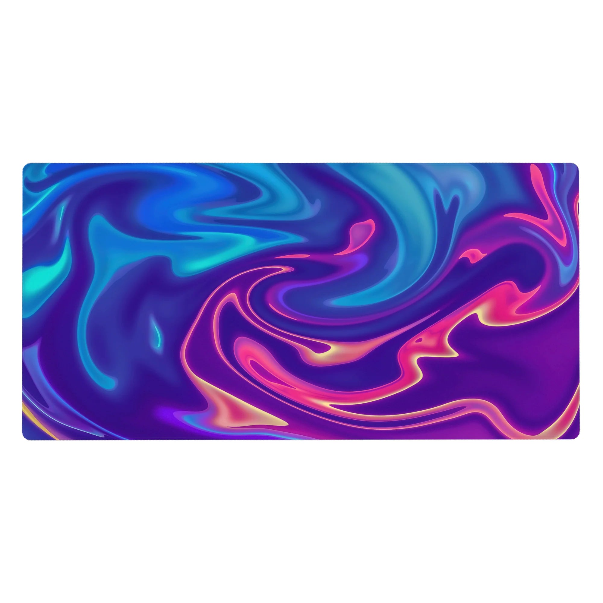 Liquid Abstract Deskmat | Mousepad | Deskpad - Neon Flow Dream - AniChan