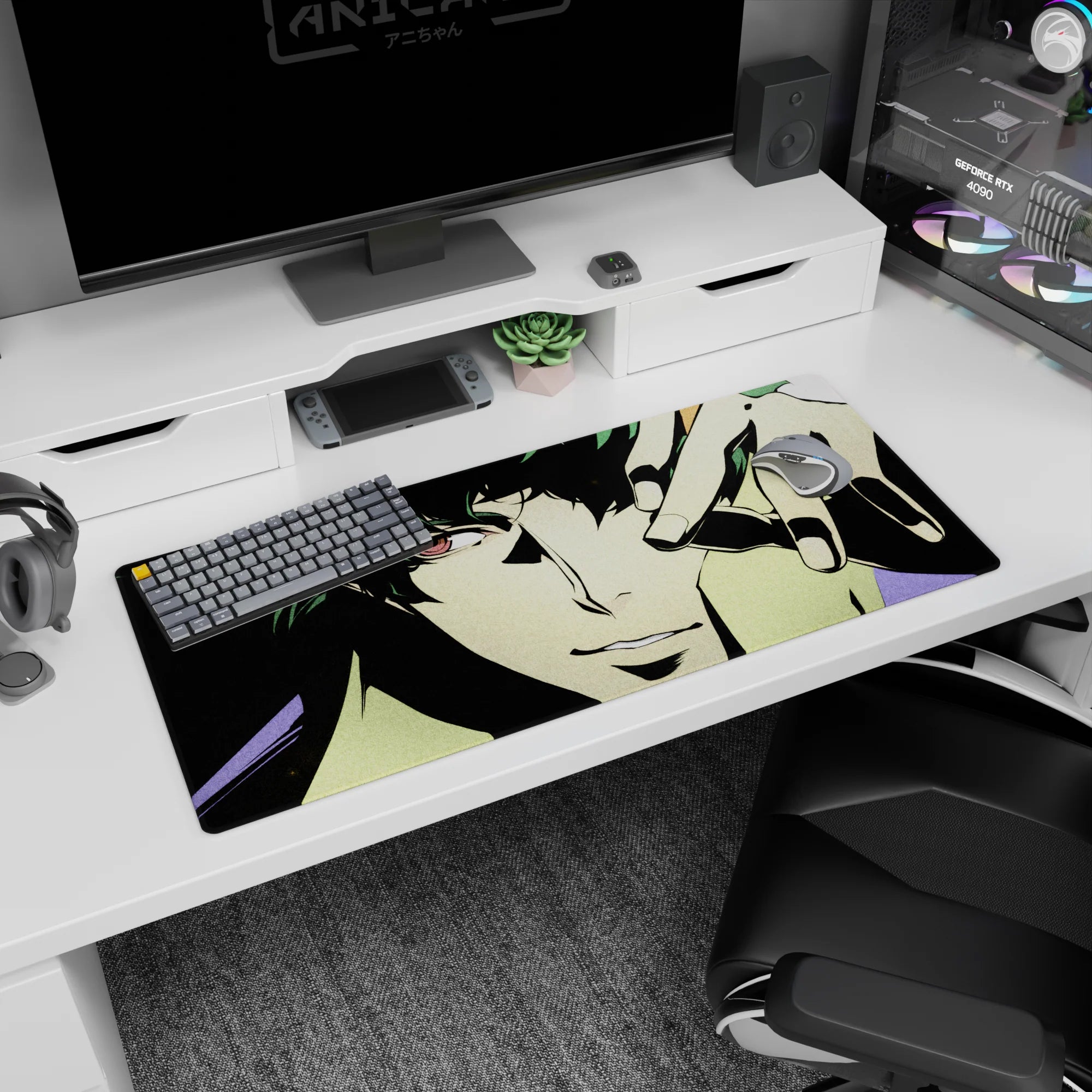 Cowboy Bepop - Anime Mouse Pad and Desk Pad - Crimson Gaze - AniChan