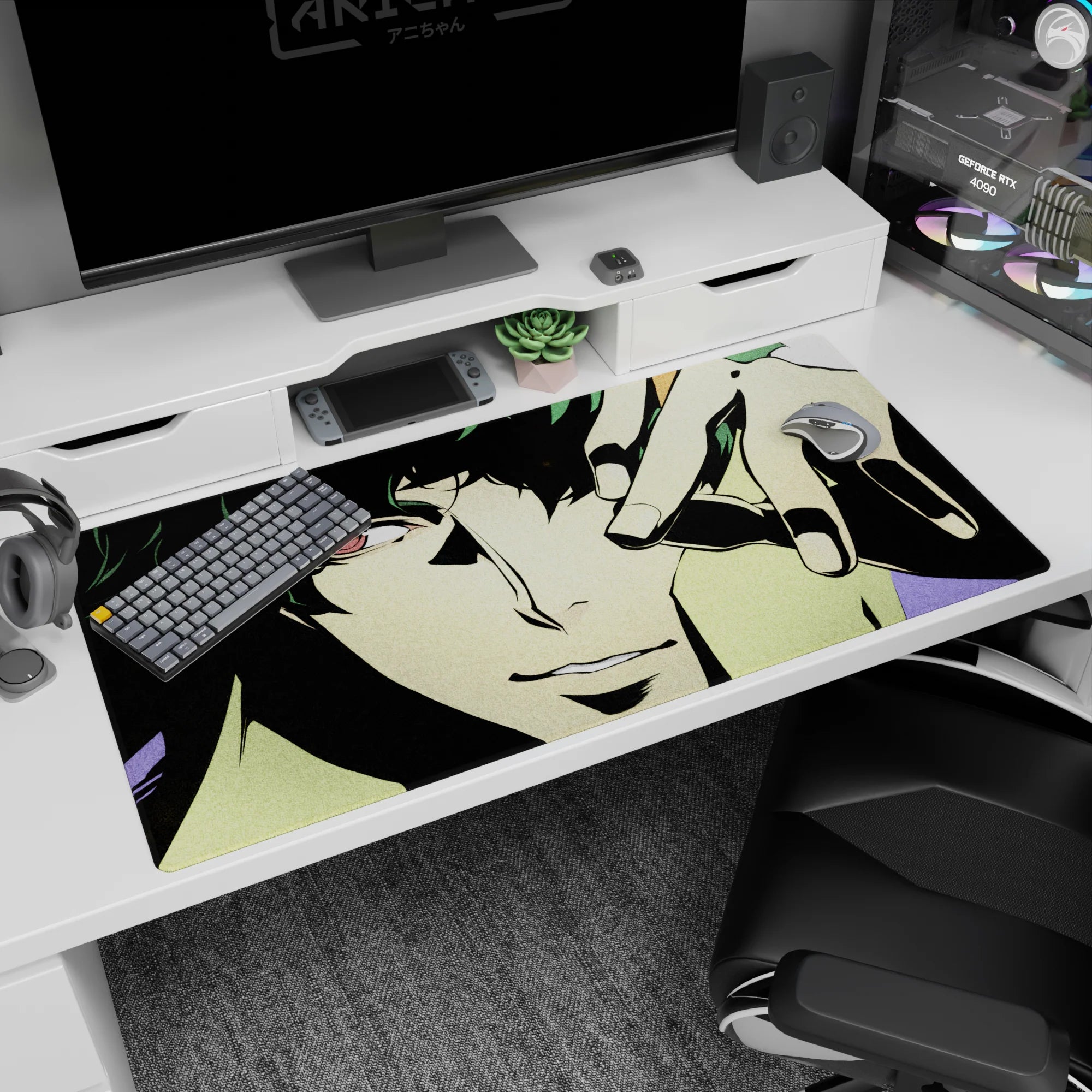 Cowboy Bepop - Anime Mouse Pad and Desk Pad - Crimson Gaze - AniChan