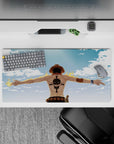 One Piece Deskmat | Mousepad | Deskpad - Ace's Fiery Spirit - AniChan