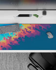 Abstract Deskmat | Mousepad | Deskpad - Prismatic Hexagon Flow - AniChan