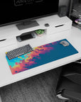 Abstract Deskmat | Mousepad | Deskpad - Prismatic Hexagon Flow - AniChan