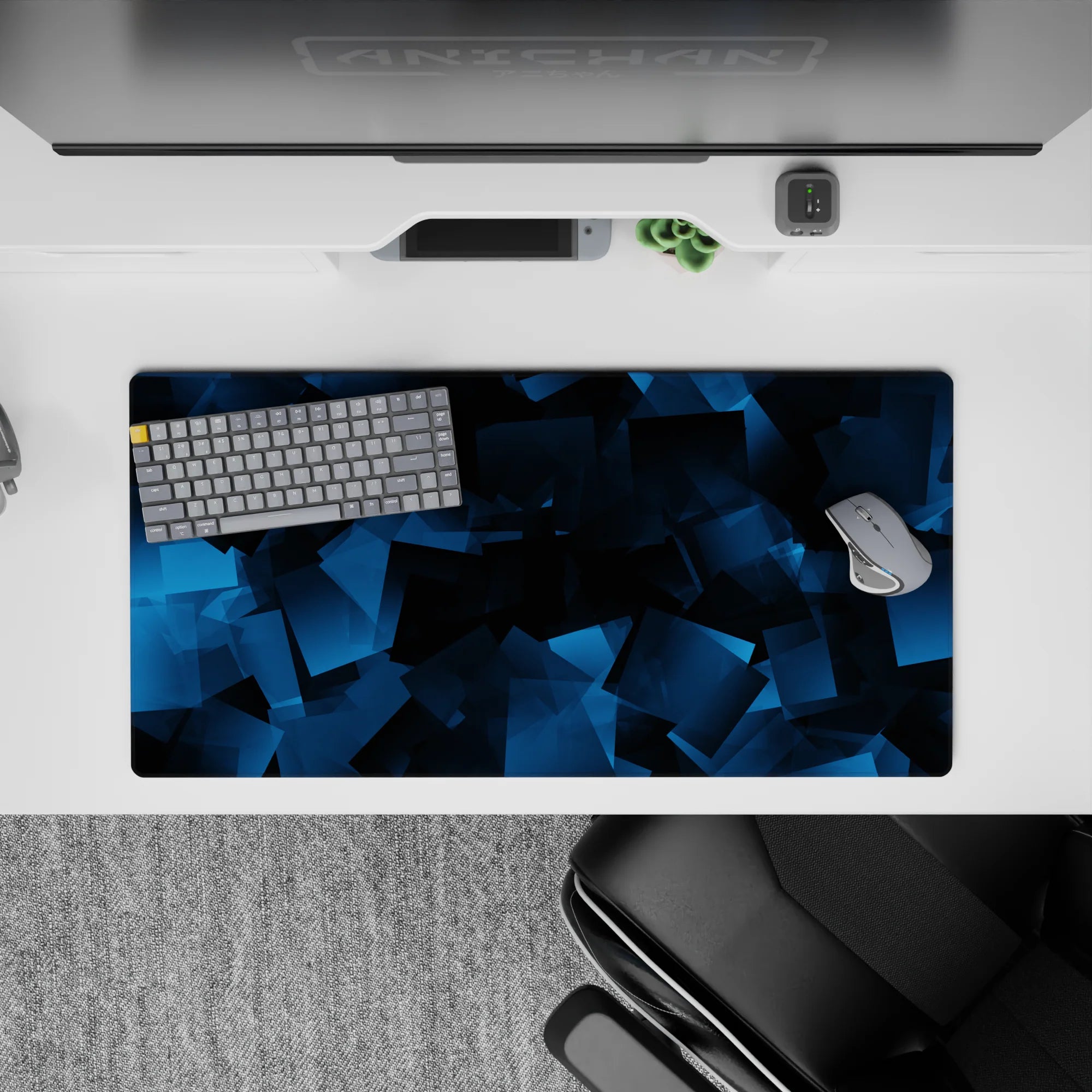 Geometry Abstract Deskmat | Mousepad | Deskpad - Digital Depth - AniChan