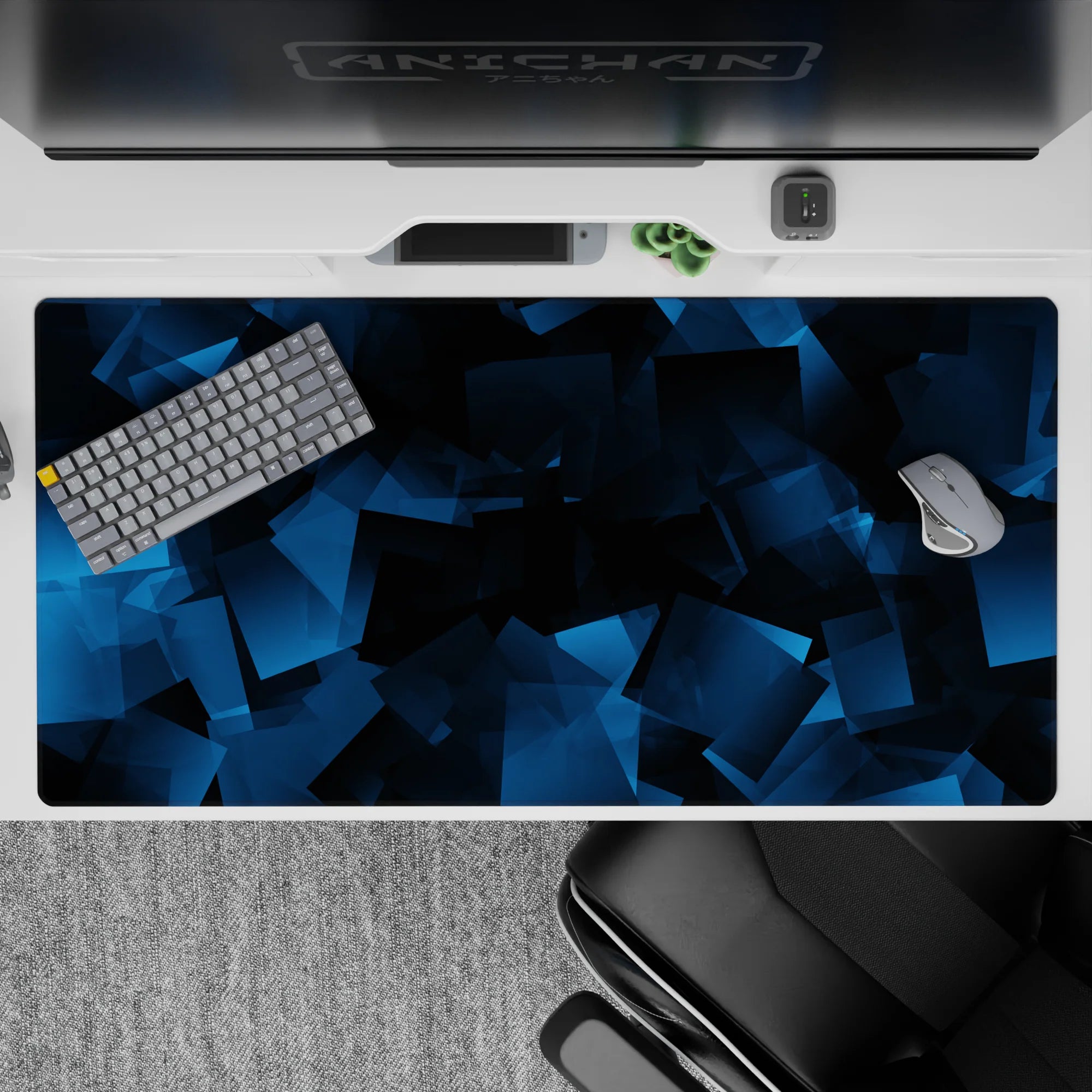 Geometry Abstract Deskmat | Mousepad | Deskpad - Digital Depth - AniChan