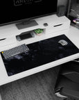 Liquid Abstract Deskmat | Mousepad | Deskpad - Smoky Abyss