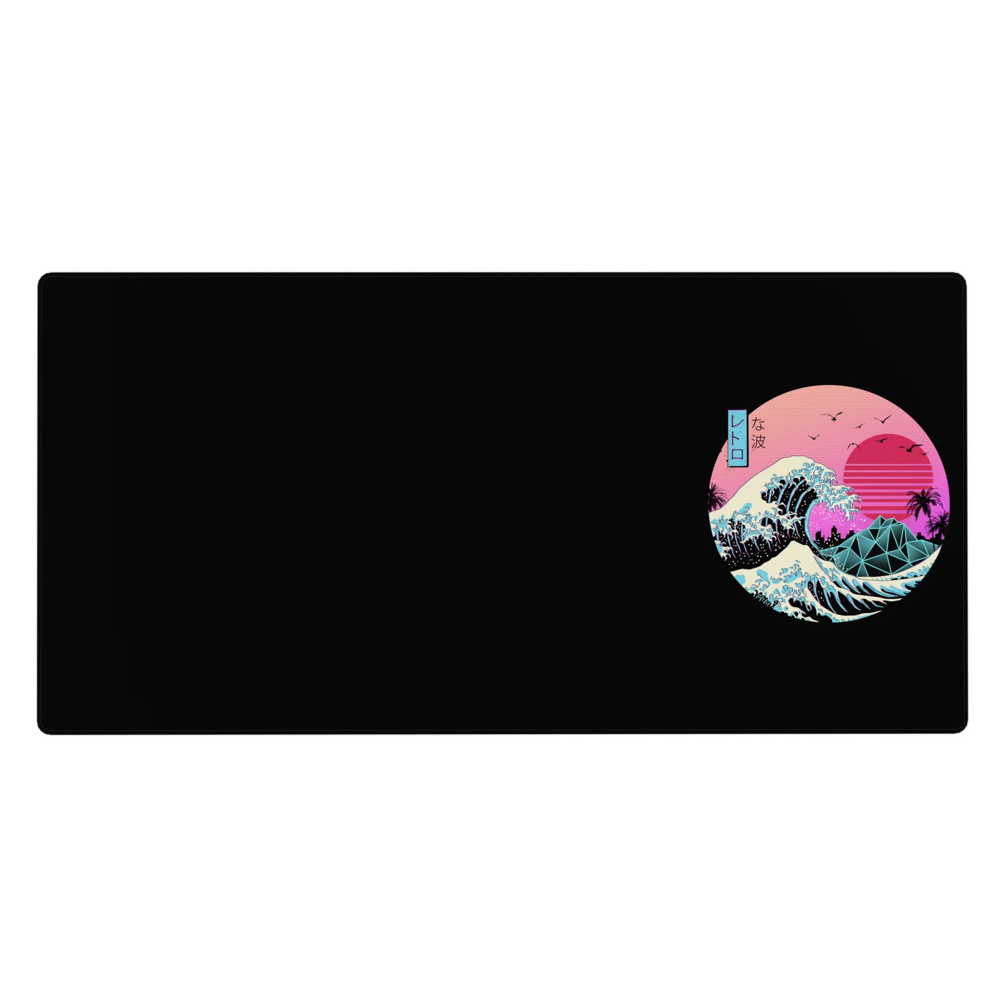 Retrowave-Vaporwave Deskmat | Mousepad | Deskpad - Retro Wave Odyssey - AniChan