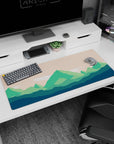 Vector Landscapes Deskmat | Mousepad | Deskpad - Mountain Calm