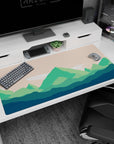 Vector Landscapes Deskmat | Mousepad | Deskpad - Mountain Calm