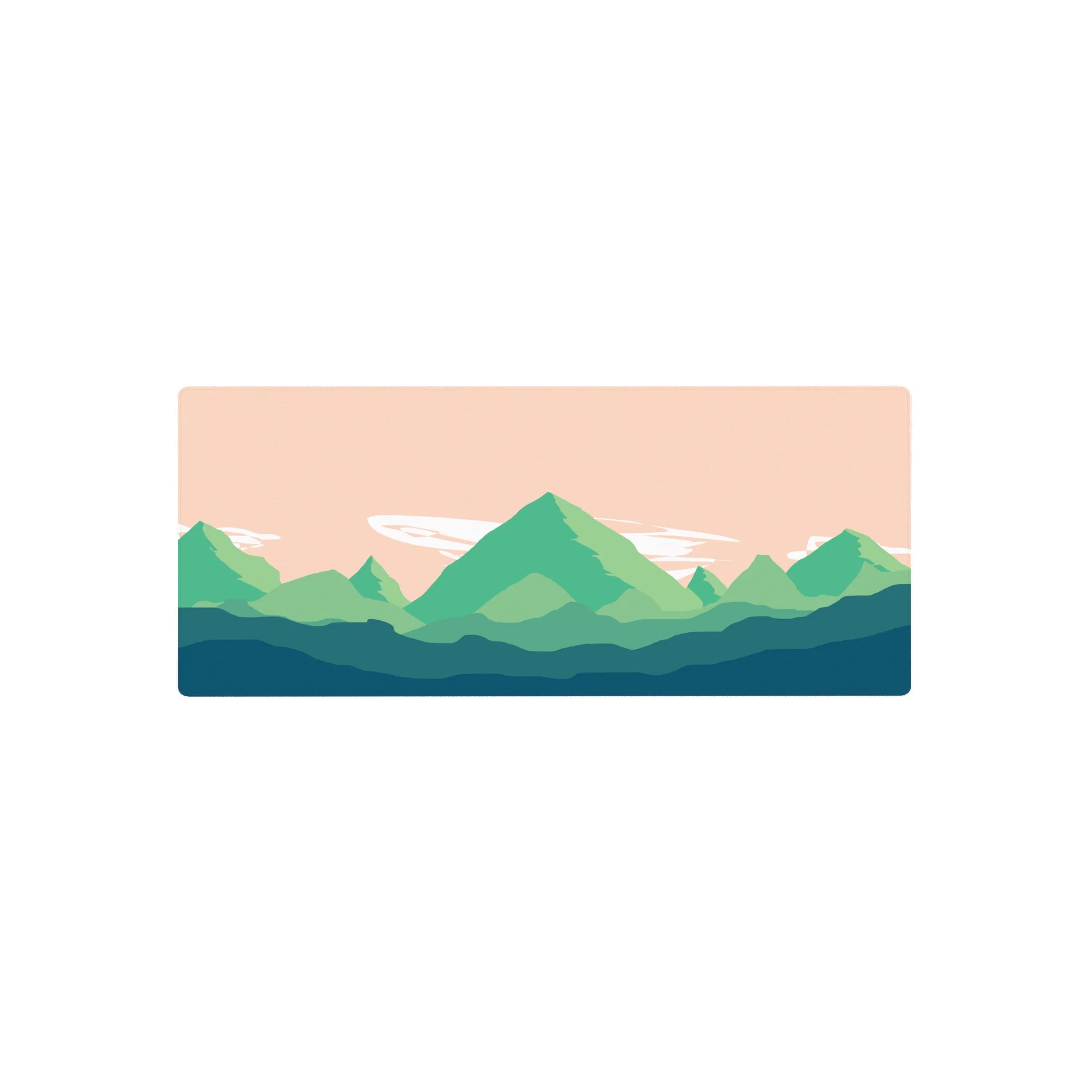 Vector Landscapes Deskmat | Mousepad | Deskpad - Mountain Calm