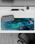 Abstract Deskmat | Mousepad | Deskpad - Ocean Swirl Bliss - AniChan