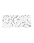 Topographic (Topo) Deskmat | Mousepad | Deskpad - Monochrome Contours - AniChan