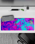 Liquid Abstract Deskmat | Mousepad | Deskpad - Neon Vortex - AniChan