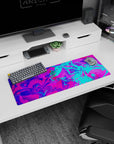 Liquid Abstract Deskmat | Mousepad | Deskpad - Neon Vortex - AniChan