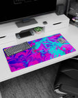 Liquid Abstract Deskmat | Mousepad | Deskpad - Neon Vortex - AniChan