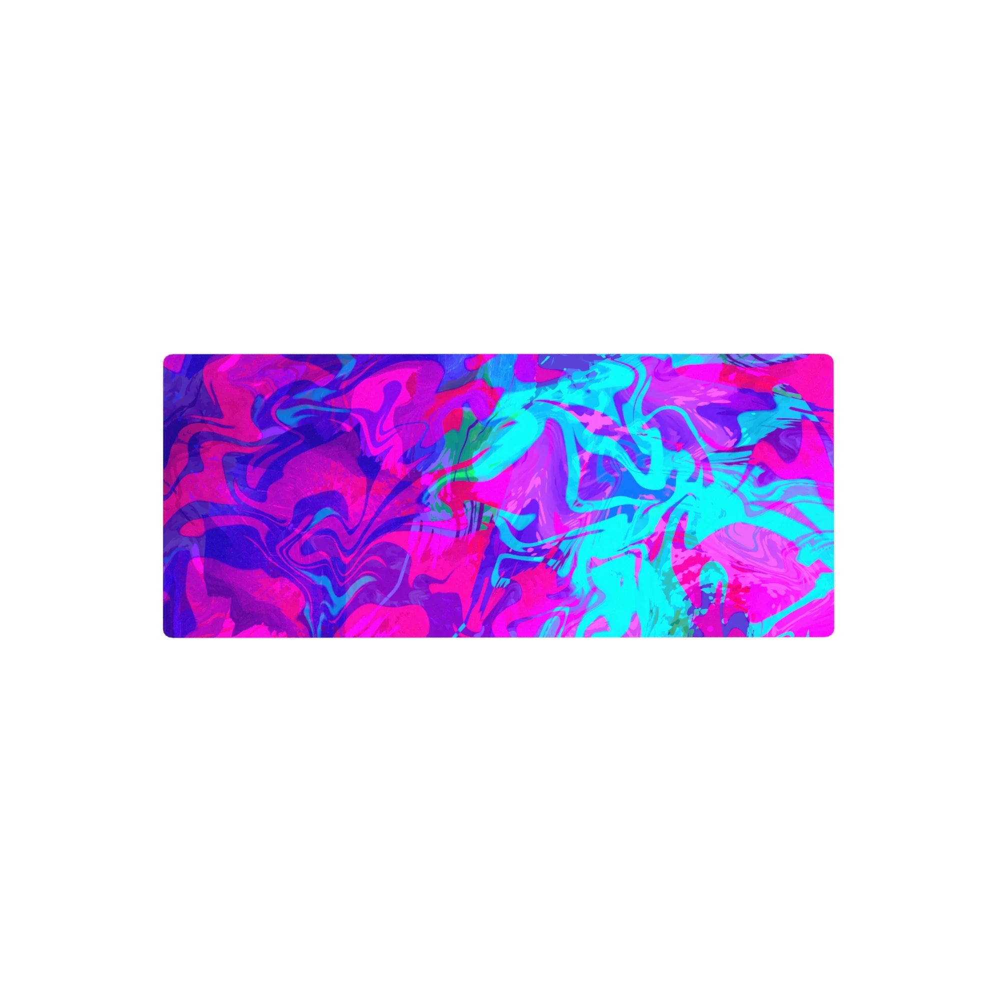 Liquid Abstract Deskmat | Mousepad | Deskpad - Neon Vortex - AniChan