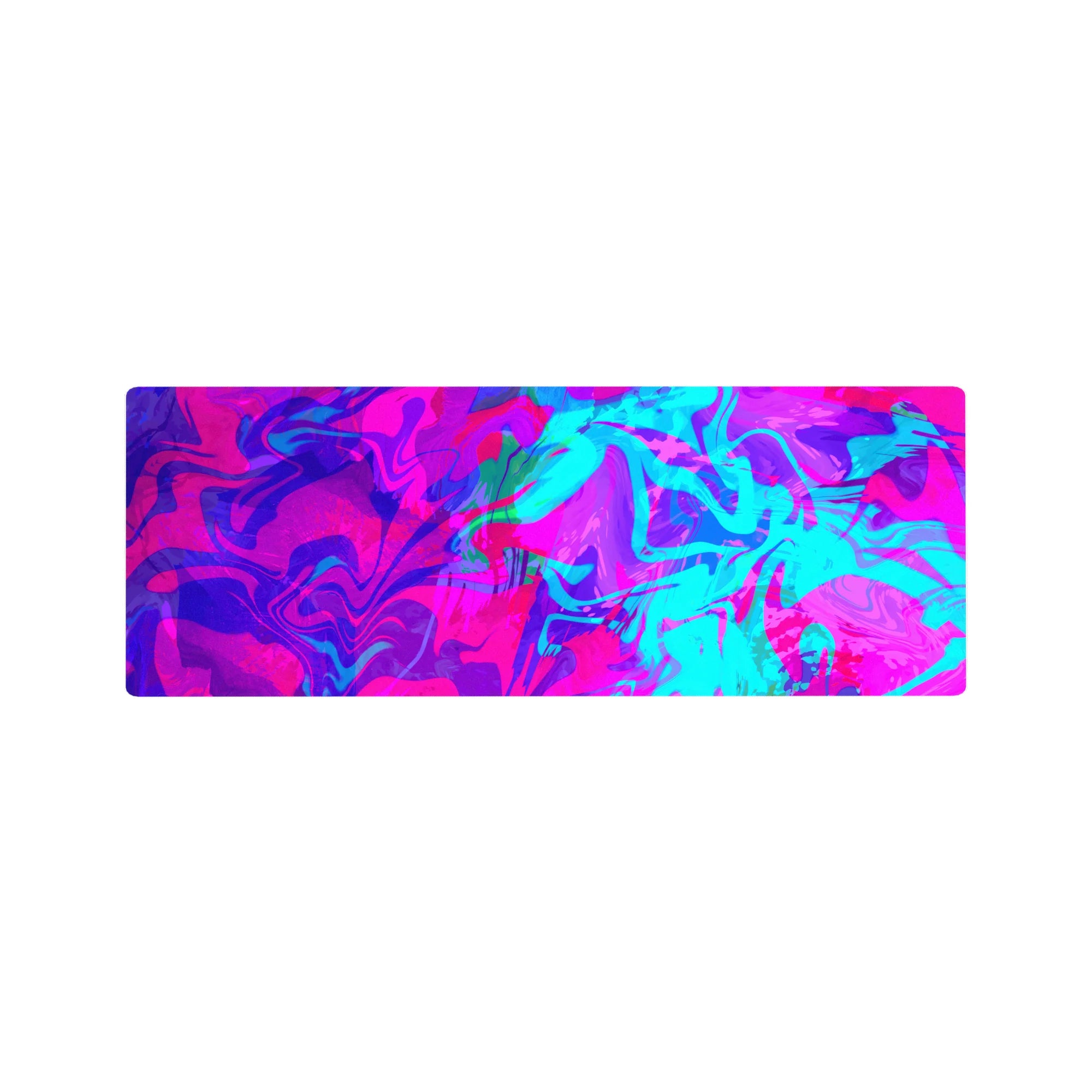 Liquid Abstract Deskmat | Mousepad | Deskpad - Neon Vortex - AniChan