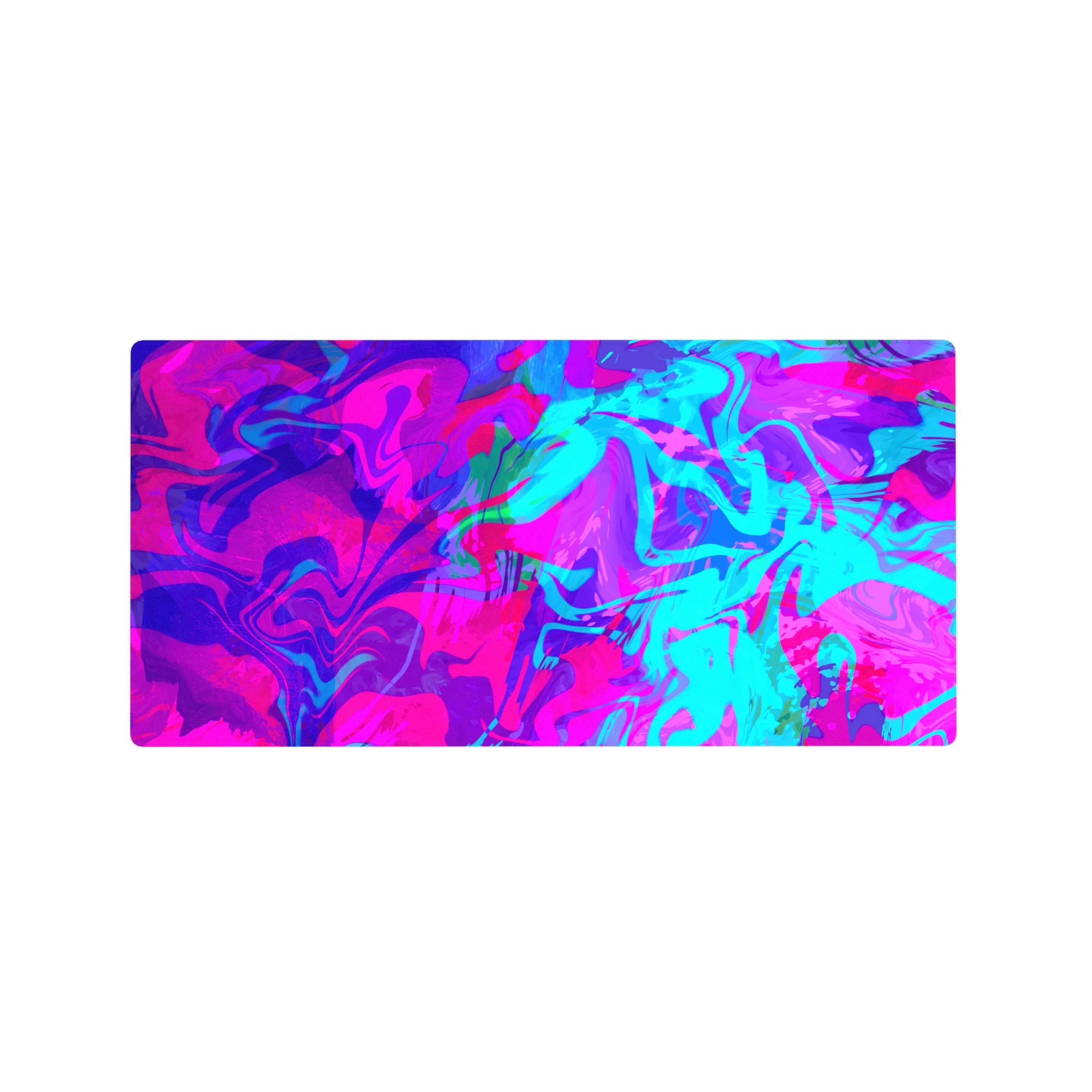 Liquid Abstract Deskmat | Mousepad | Deskpad - Neon Vortex - AniChan