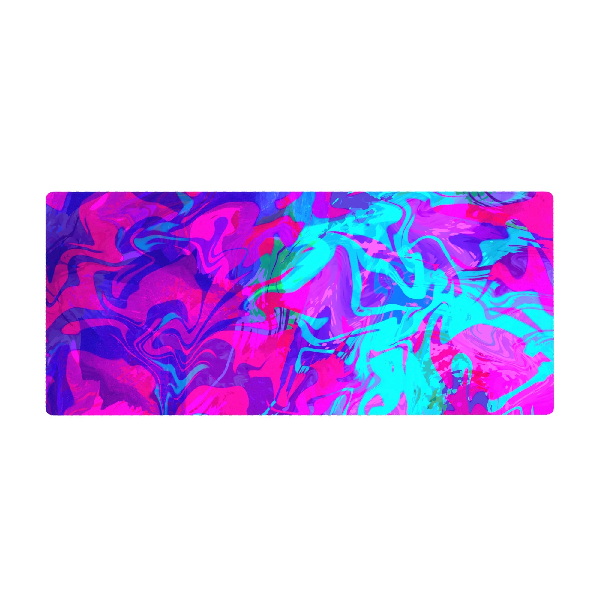 Liquid Abstract Deskmat | Mousepad | Deskpad - Neon Vortex - AniChan