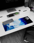 Geometry Abstract Deskmat | Mousepad | Deskpad - Icy Prism - AniChan