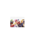 Classic anime party lineup mouse pad, swords raised and capes flowing, 14x10 inches.