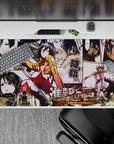 Attack on Titan - Anime Mouse Pad and Desk Pad - Mikasa: Wings of Battle - AniChan