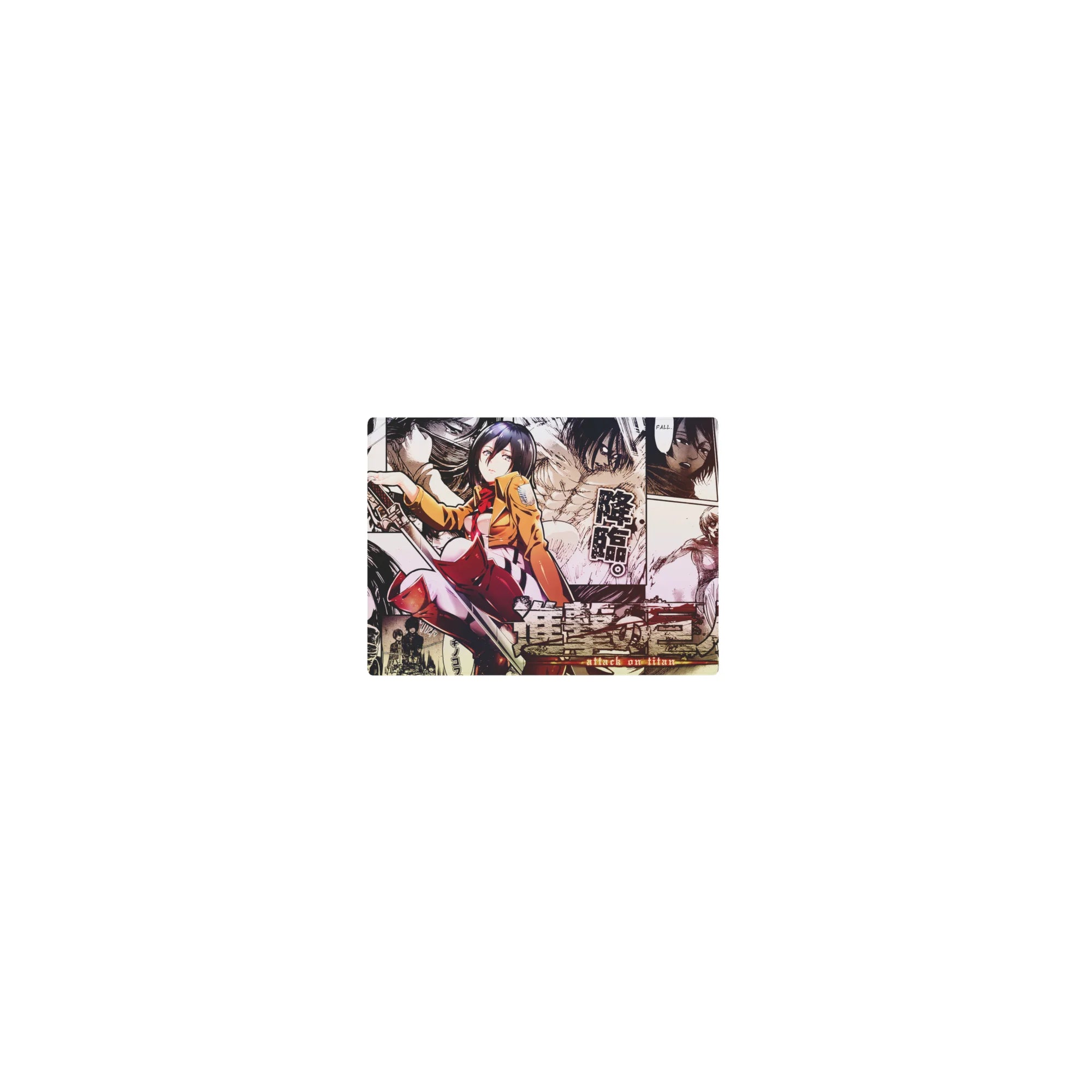 Attack on Titan - Anime Mouse Pad and Desk Pad - Mikasa: Wings of Battle - AniChan