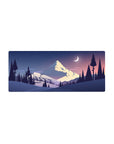 Vector Landscapes Deskmat | Mousepad | Deskpad - Winter Peaks