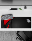 Abstract Deskmat | Mousepad | Deskpad - Red Precision - AniChan