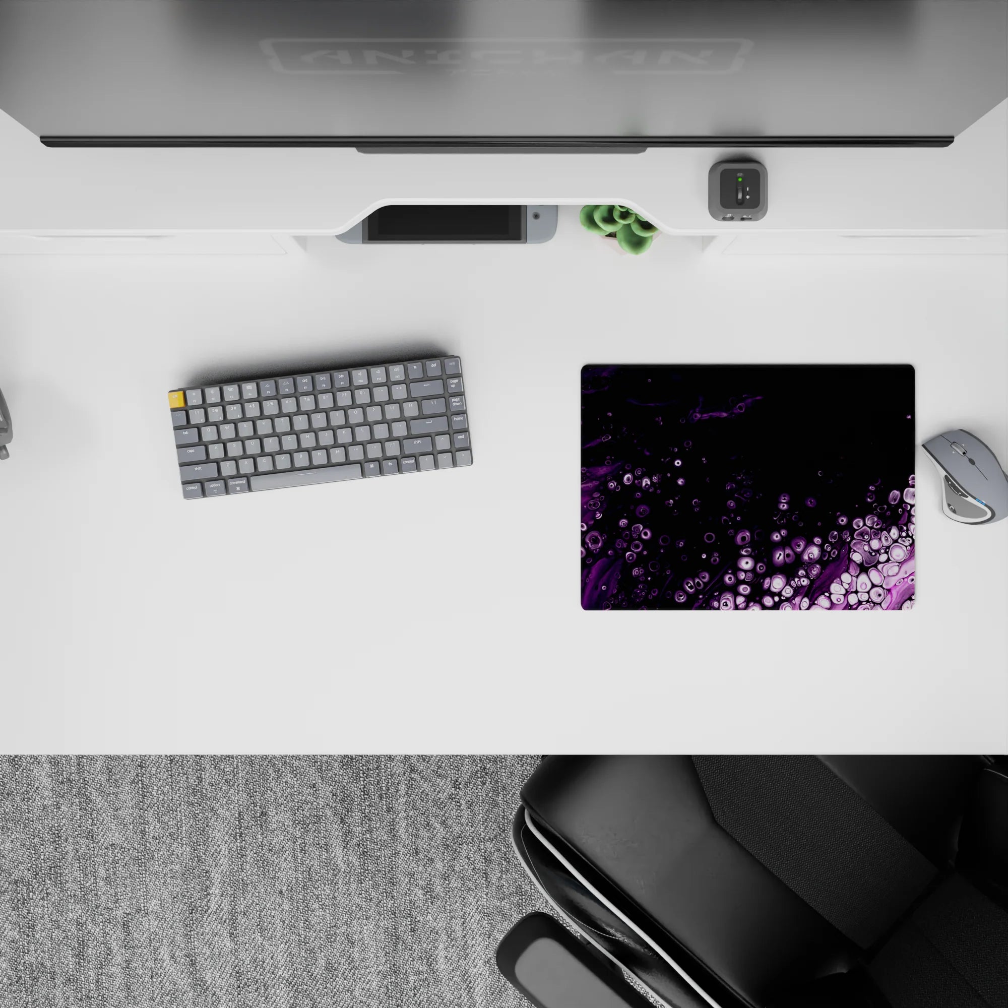 Liquid Abstract Deskmat | Mousepad | Deskpad - Nebula Bubbles