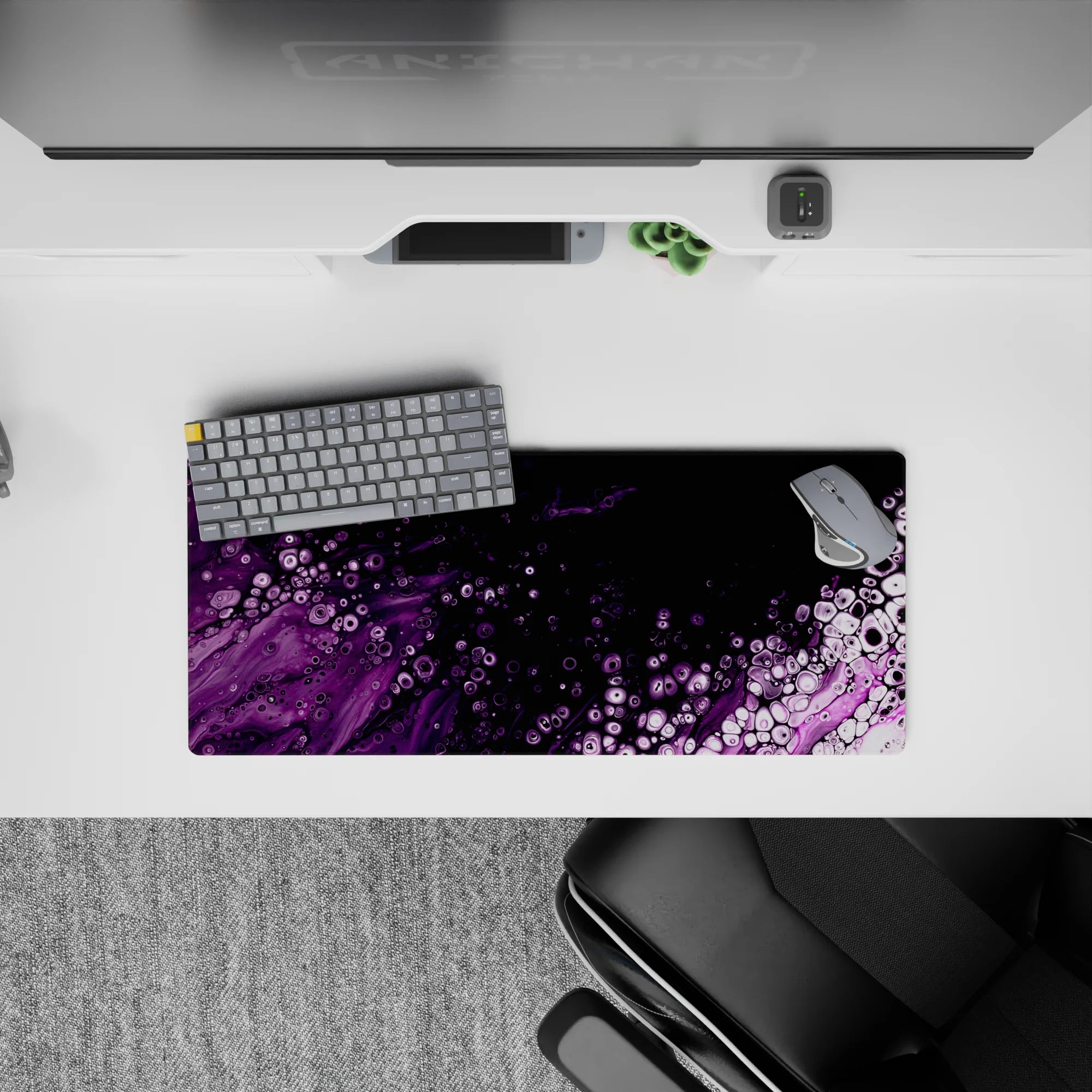 Liquid Abstract Deskmat | Mousepad | Deskpad - Nebula Bubbles