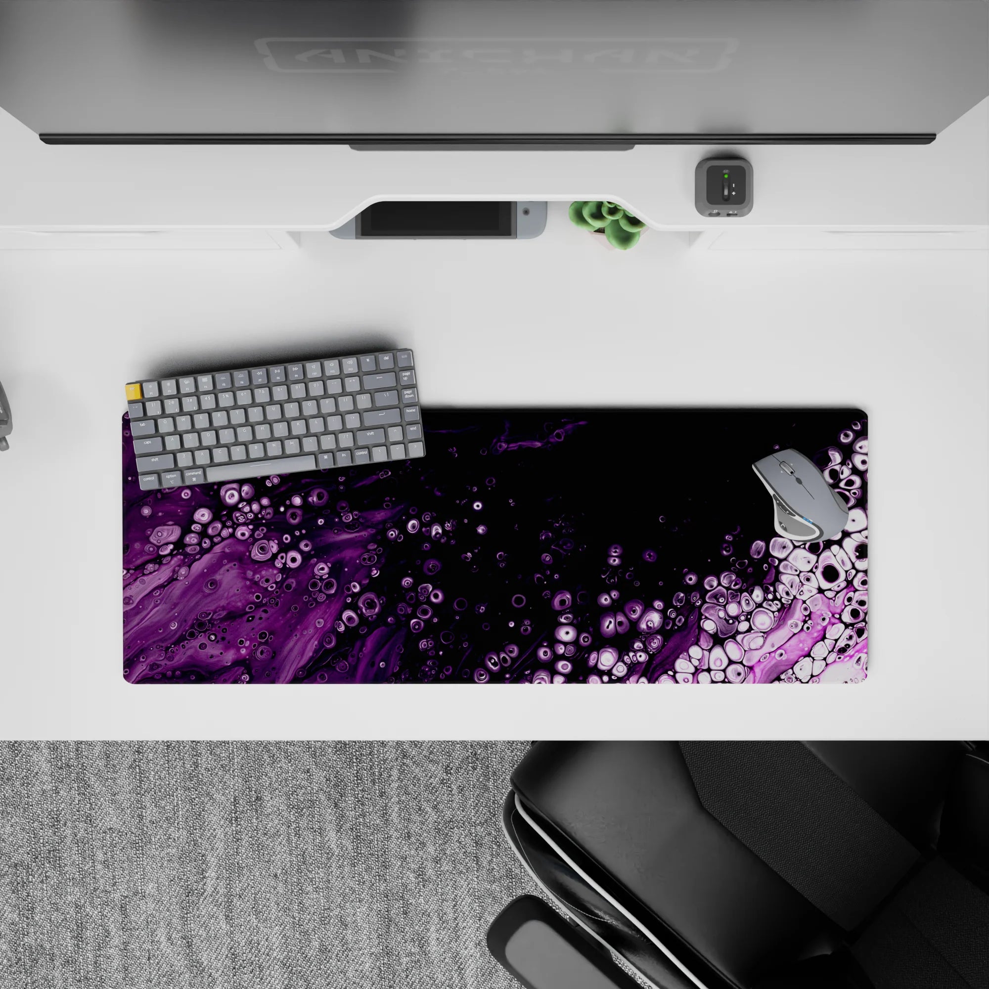 Liquid Abstract Deskmat | Mousepad | Deskpad - Nebula Bubbles