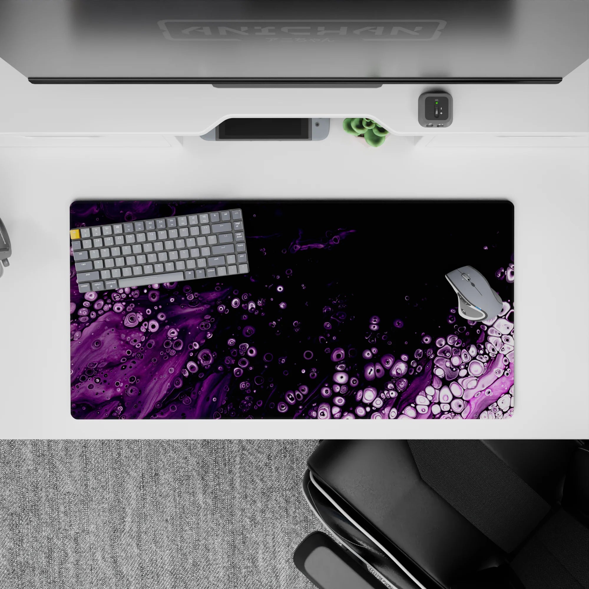 Liquid Abstract Deskmat | Mousepad | Deskpad - Nebula Bubbles