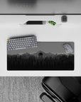 Vector Landscapes Deskmat | Mousepad | Deskpad - Monochrome Watchtower