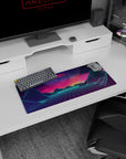 Retrowave - Vaporwave Deskmat | Mousepad | Deskpad - Neon Horizon Dreams