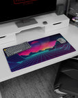 Retrowave - Vaporwave Deskmat | Mousepad | Deskpad - Neon Horizon Dreams