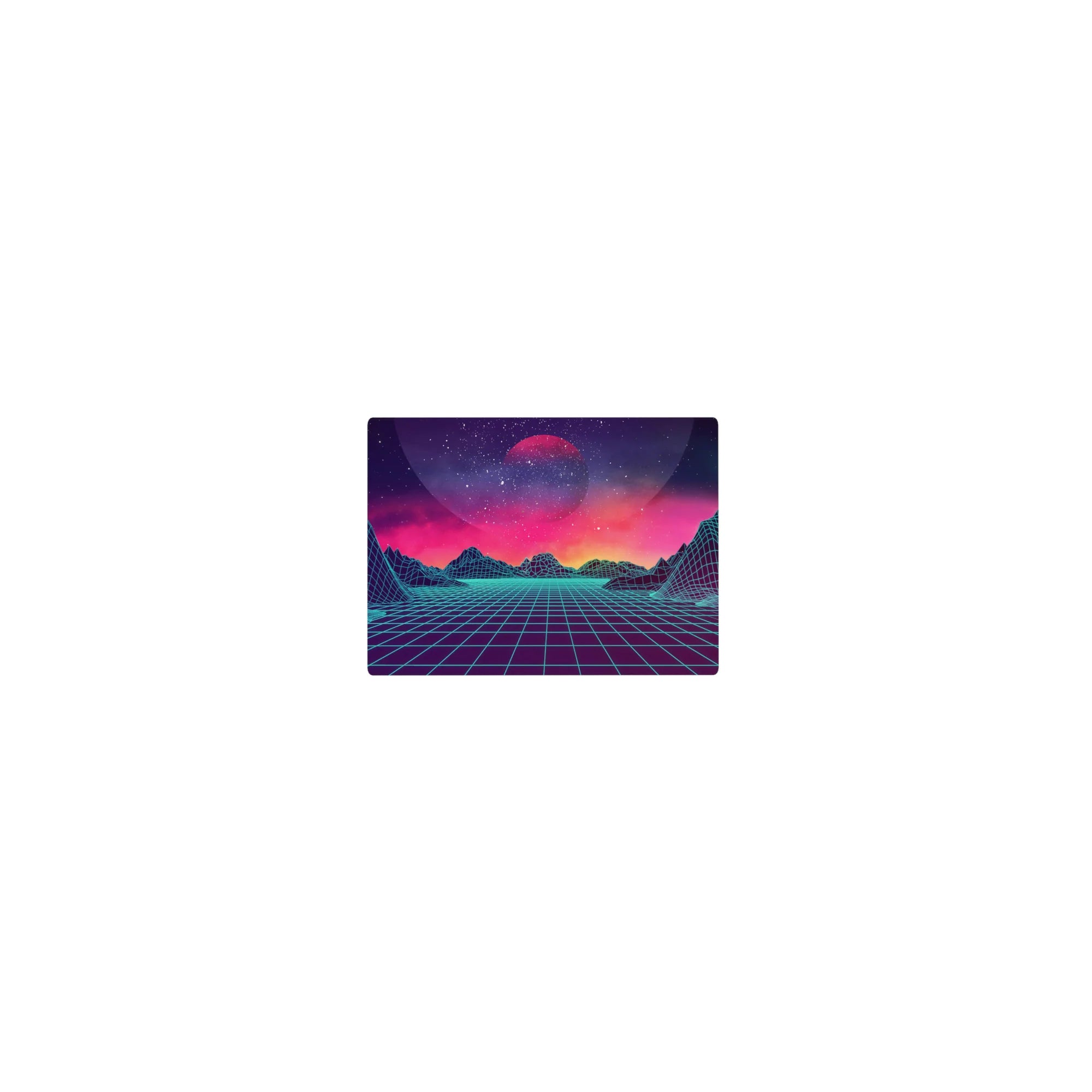 Retrowave - Vaporwave Deskmat | Mousepad | Deskpad - Neon Horizon Dreams - AniChan