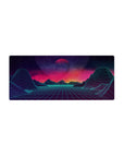 Retrowave - Vaporwave Deskmat | Mousepad | Deskpad - Neon Horizon Dreams