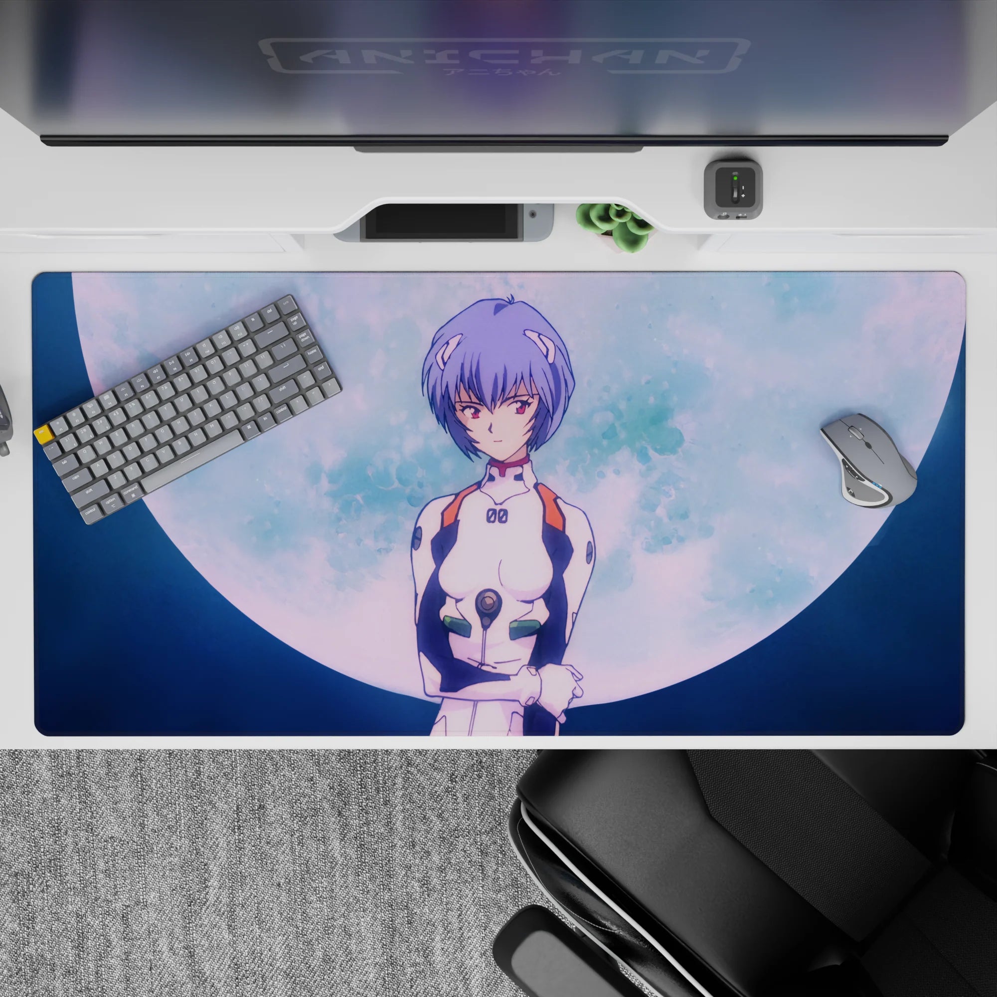 Evangelion - Anime Mouse Pad and Desk Pad - Lunar Reverie - AniChan