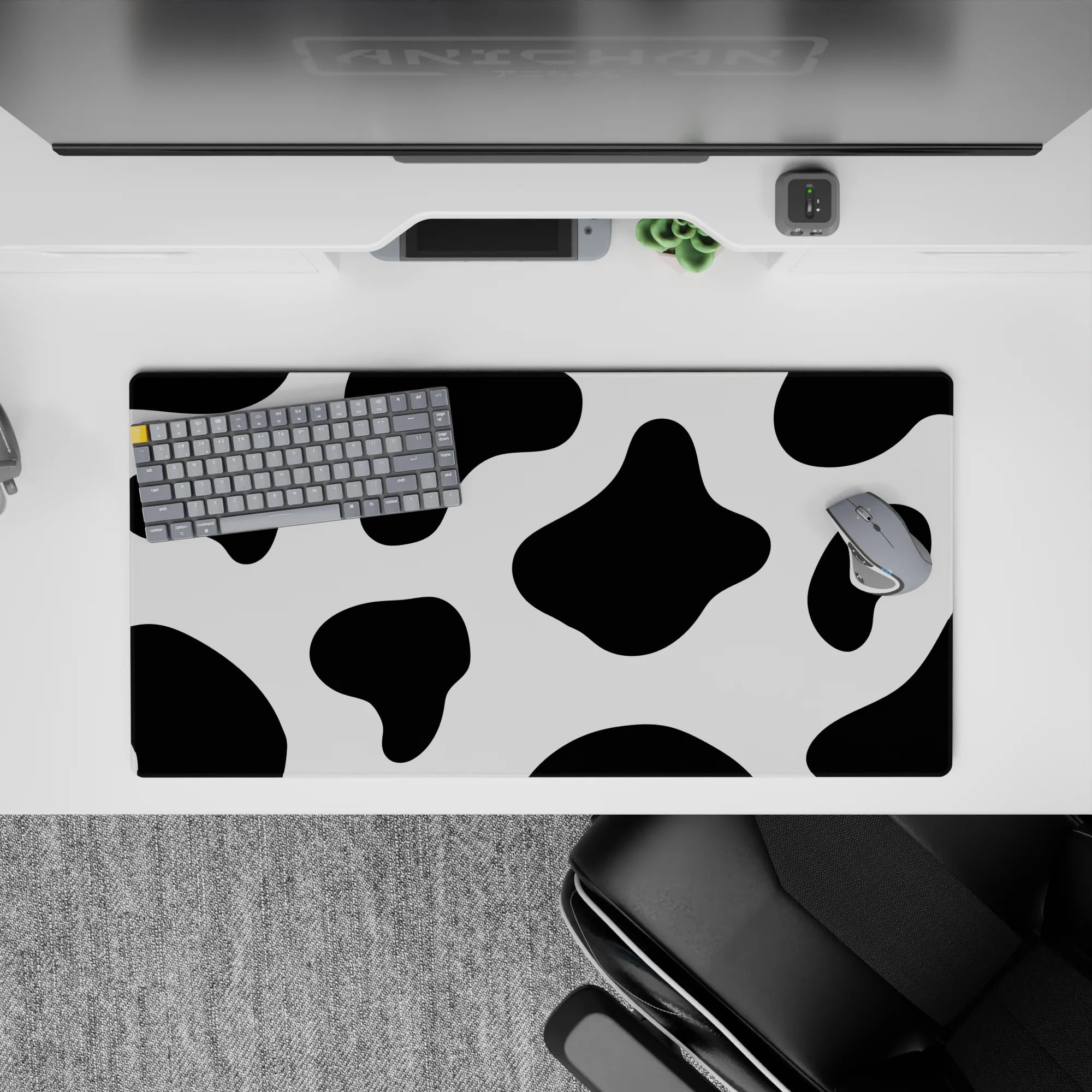 Pattern Abstract Deskmat | Mousepad | Deskpad - Moo Vibes