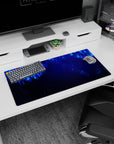 Abstract Deskmat | Mousepad | Deskpad - Neon Cascade - AniChan